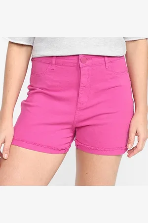 Hering Short Sarja Cintura Alta Feminino