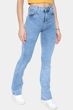 SAWARY Calça Jeans Boot Cut Heart Feminina