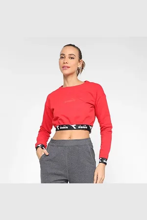 Diadora Moletom Cropped Dia Feminino