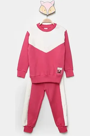 For Girlz Conjunto Infantil Moletom Estampado Paetê Menina