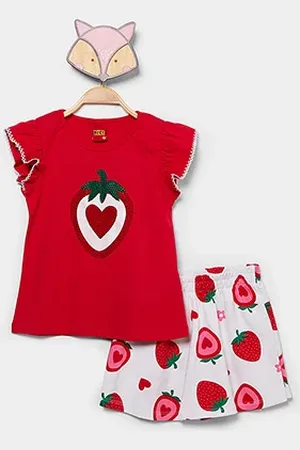 KYLY Conjunto Infantil Curto Moranguinho Menina