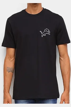 New Era Camiseta NFL Detroit Lions Logo Shield Masculina