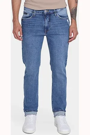 Calvin Klein Calça Jeans Reta Body Casual Masculina