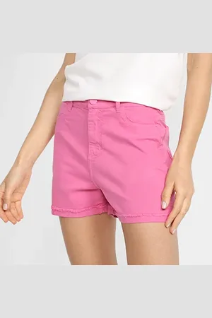 Hering Short Sarja Cintura Alta Feminino