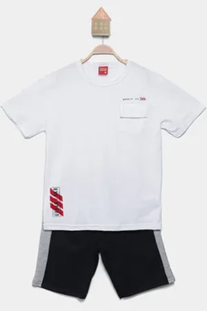 KYLY Conjunto Curto Infantil Básico Menino