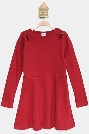 Hering Vestido Infantil Curto Manga Longa