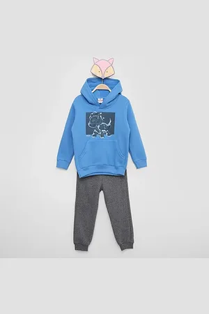 Brandili Conjunto Moletom Infantil Dino Com Capuz Menino
