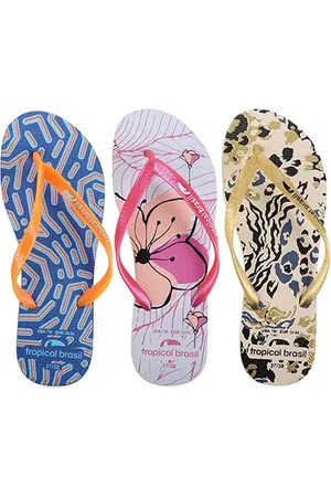 Tropical Brasil Kit Chinelo Slim Estampado Feminino