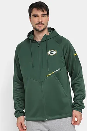 Nike Jaqueta Moletom NFL Green Bay Packers Field FZ Masculino
