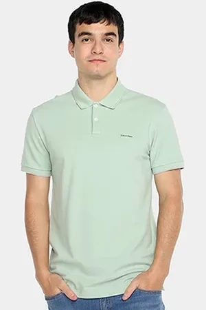 Calvin Klein Camisa Polo Slim Manga Curta Masculina