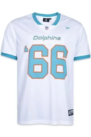 New Era Camiseta Jersey Core NFL Miami Dolphins Masculina