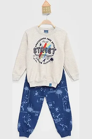 ReiRex Conjunto Moletom Infantil Longo Street Menino