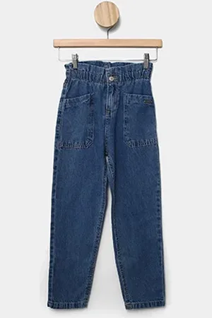 Hering Calça Jeans Infantil Kids Paper Bag Menina