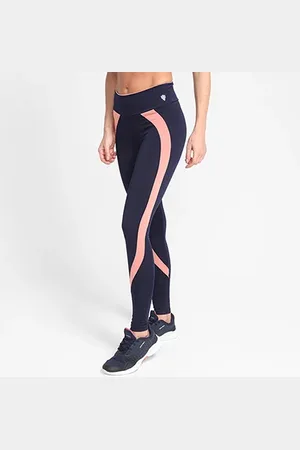 GONEW Calça Legging Split Feminina