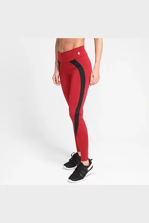 GONEW Calça Legging Split Feminina