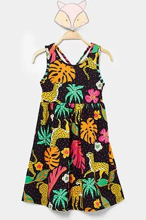 KYLY Vestido Infantil Selva Menina