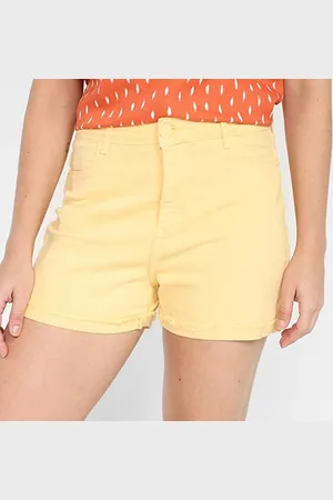 Hering Short Sarja Cintura Alta Feminino