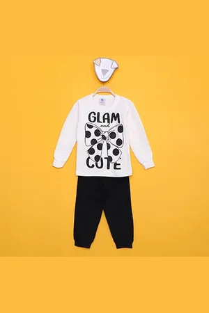 MIA Kids Conjunto Moletom Infantil Peluciado Glam and Cute Feminino