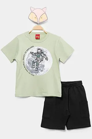 KYLY Conjunto Infantil Curto Astronauta Menino