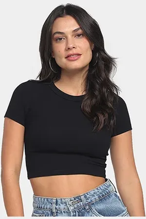 Hering Blusa Cropped Canelada Feminina