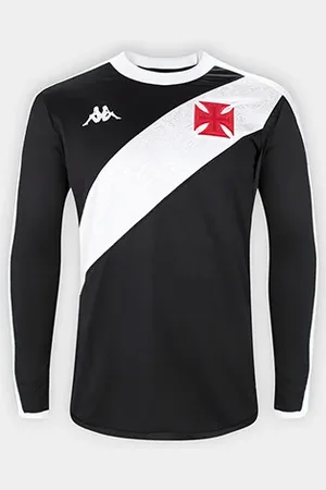 Kappa Camisa Vasco I 24/25 Jogador Manga Longa Masculina