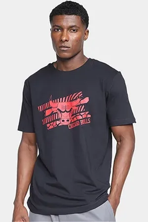 New Era Camiseta Sport Art Chicago Bulls Masculina