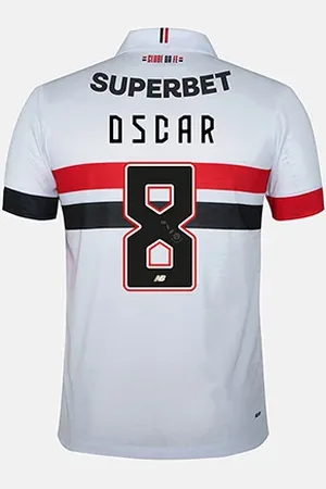 New Balance Camisa São Paulo I 24/25 Oscar nº 8 Torcedor Masculina