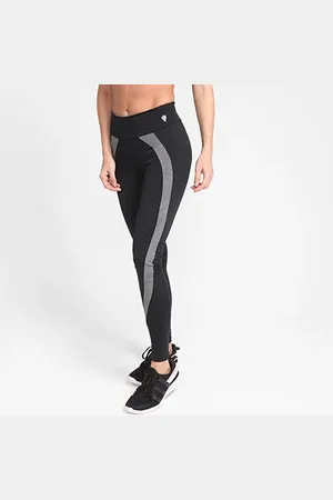 GONEW Calça Legging Split Feminina