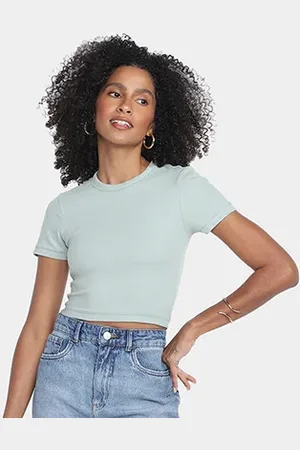 Hering Blusa Cropped Canelada Feminina