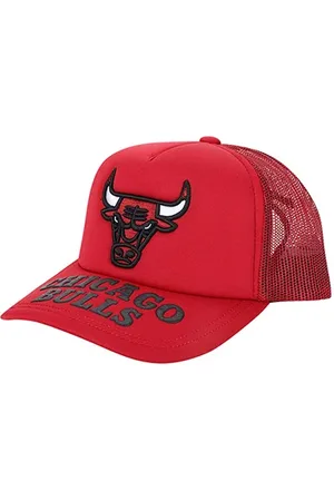 Mitchell & Ness Boné NBA Puff Chicago Bulls Aba Curva Snapback Masculino