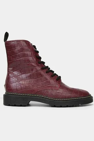 Zatz Bota Coturno Croco Feminina