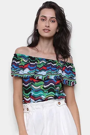Agua Viva Blusa Ombro A Ombro Feminina