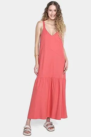Hering Vestido Longo Casual Feminino