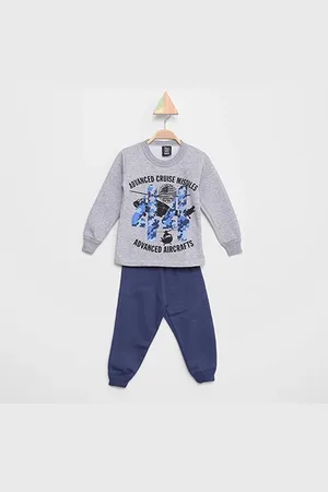 MIA Kids Conjunto Moletom Infantil Miá Kids Estampado Advanced Aircraft Menino