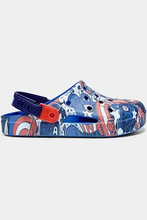 GRENDENE Sandália Infantil Kids Marvel Print Babuche Menino