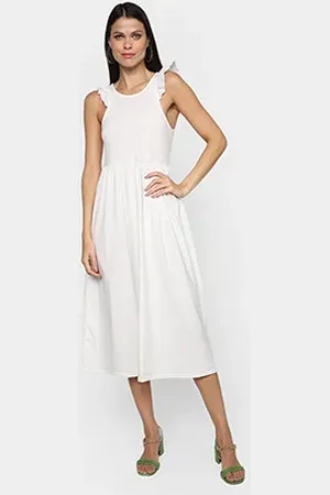 Malwee Vestido Midi Renda Feminino