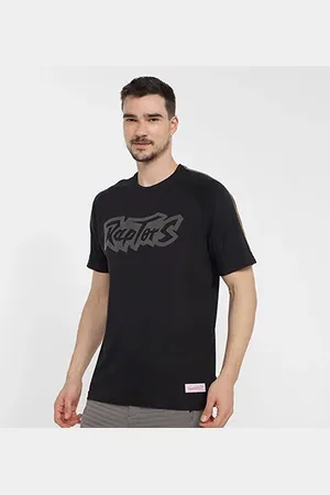 Mitchell & Ness Camiseta NBA Básica Toronto Raptors Estampada Raglan Masculina