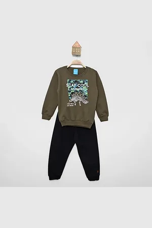 Kamylus Conjunto Longo Infantil Blusa e Calça Moletom Cool Menino