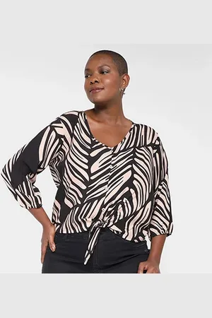 Lunender Blusa Plus Size Rayon Bali Feminina
