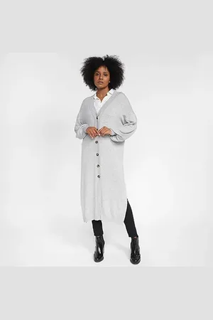 Hering Cardigan Tricô Alongado Feminino