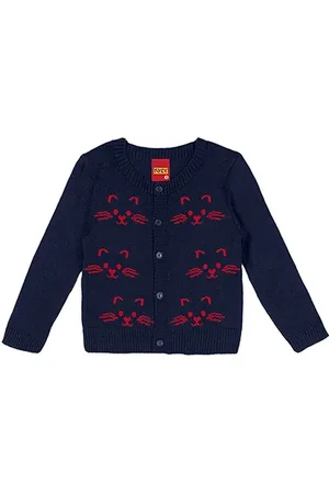 KYLY Suéter Infantil Tricot Gatinhos Menina