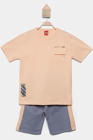 KYLY Conjunto Curto Infantil Básico Menino