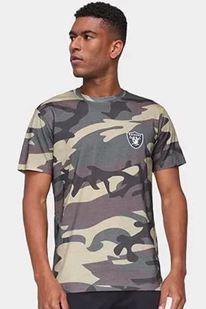 New Era Camiseta NFL Las Vegas Raiders Military Total Camo Masculina