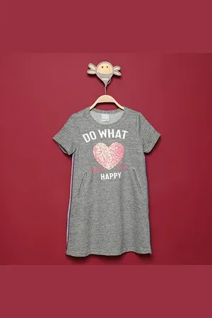 Malwee Vestido Moletinho Infantil Do What Happy