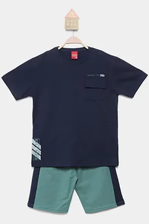 KYLY Conjunto Curto Infantil Básico Menino