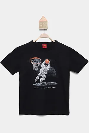 KYLY Camiseta Infantil Espaço Menino