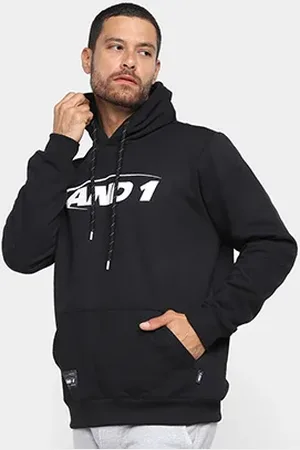 AND1 Blusa Moletom And 1 NBA com Capuz Masculina