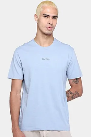Calvin Klein Camiseta Casual Flamê Masculina