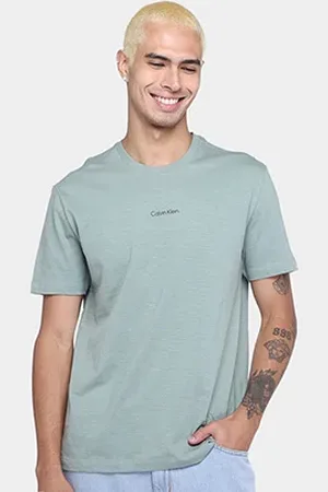 Calvin Klein Camiseta Casual Flamê Masculina