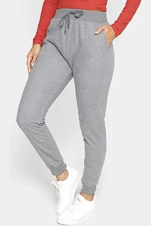 Lunender Calça Moletom Felpada Feminina
